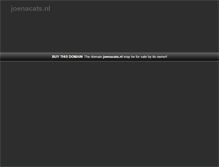 Tablet Screenshot of joenacats.nl